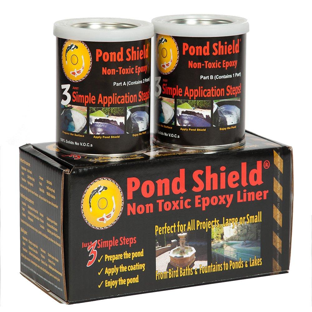 Pond Shield Armor SKU-GRAY-QT-R Non-Toxic Epoxy Paint, 1.5-Quart, Gray