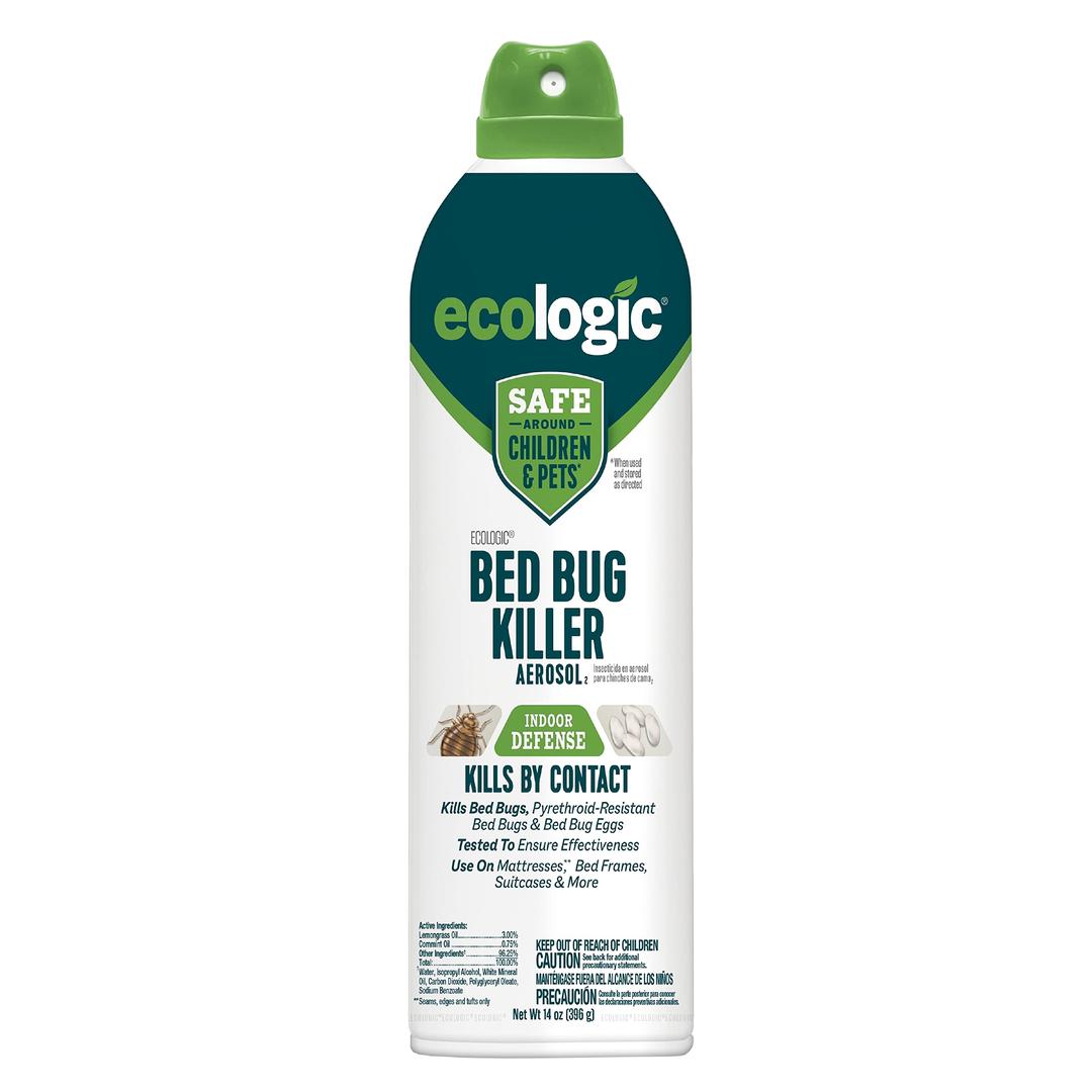 Ecologic 14 Oz Bug Killer Aerosol, Kills Bed Bugs & Their Eggs, Pack of 8