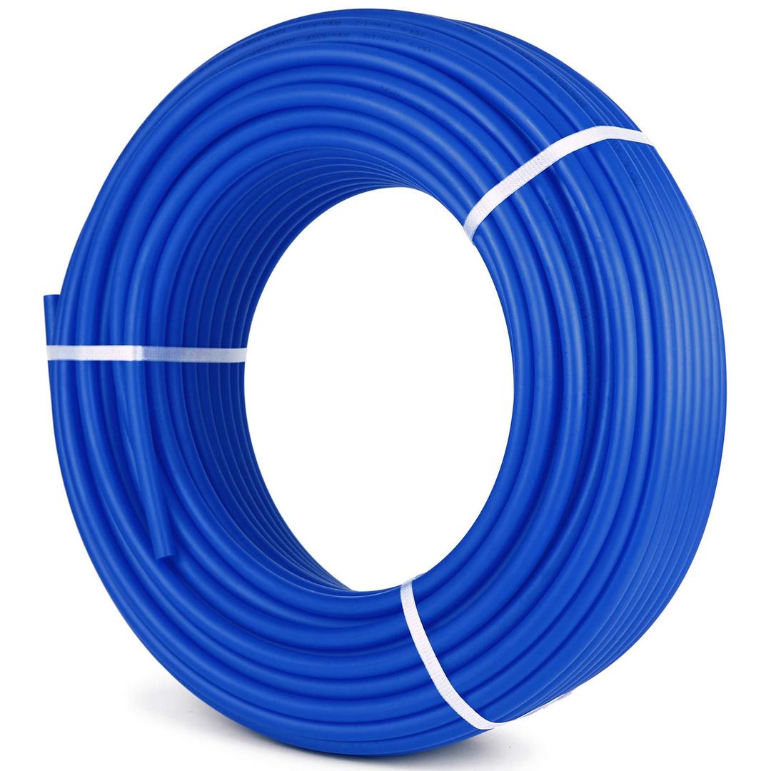 Happybuy 3/4" PEX Tubing 300Ft Non-Barrier PEX Pipe Blue Pex-b Tube Coil for Hot and Cold Water Plumbing Open Loop Radiant Floor Heating System PEX Tubing (3/4" Non-Barrier, 300Ft/Blue)