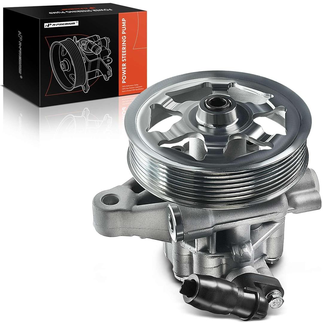 A-Premium Power Steering Pump, with Pulley, Compatible with Honda Accord 2008 2009 2010 2011 2012, 2.4L, Replace # 56100R40A03