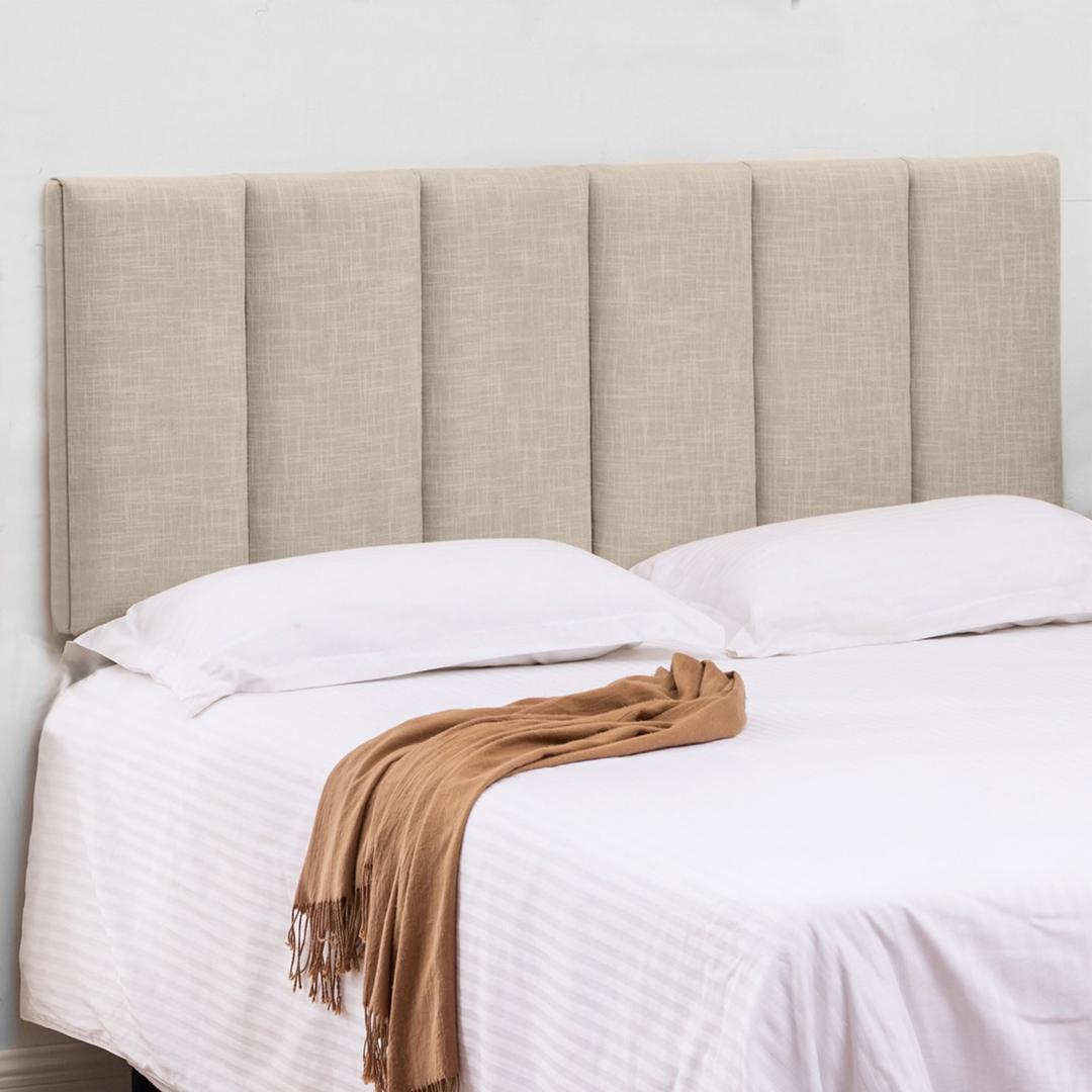 HAOBO Home Upholstered Headboard Foldable King Size Headboards Eastern King/California King Linen Panel with Height Adjustments