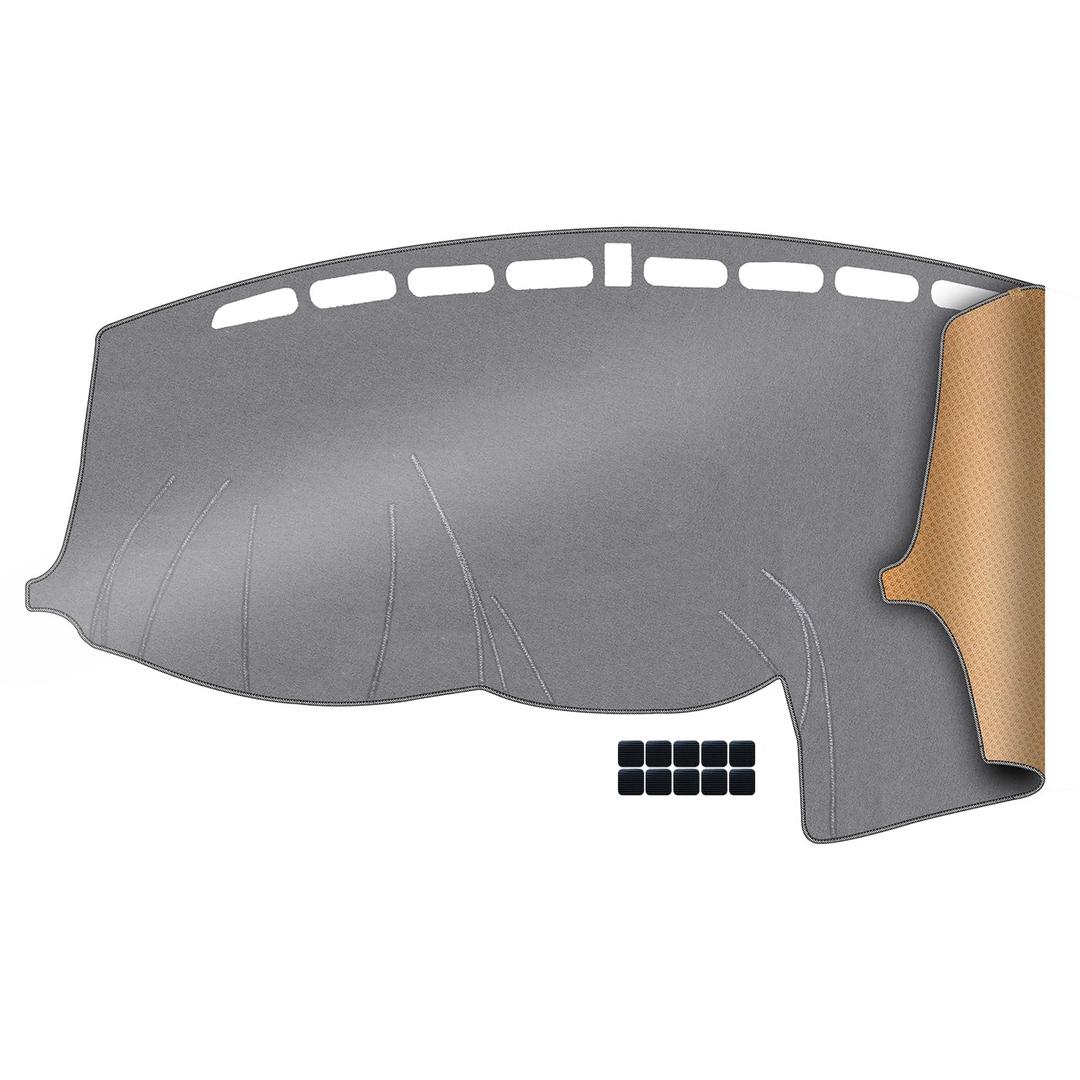 QUYDDC Upgrade Dacron Dashboard Cover Fit for 2012-2018 Ford Focus (NOT ST or RS) Effective Anti Glare, Reduce Reflection, Sun Protection, Dust Proof, Moisture Absorption UV-Proof -Grey