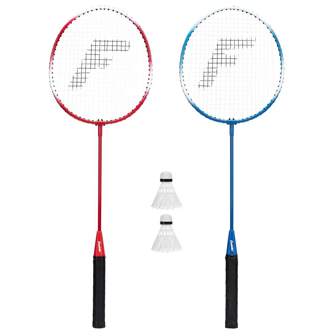 Badminton Racket + Birdie Set - Replacement Badminton Equipment for Kids + Adults - 2 Player - 4 Player Badminton Racket Sets