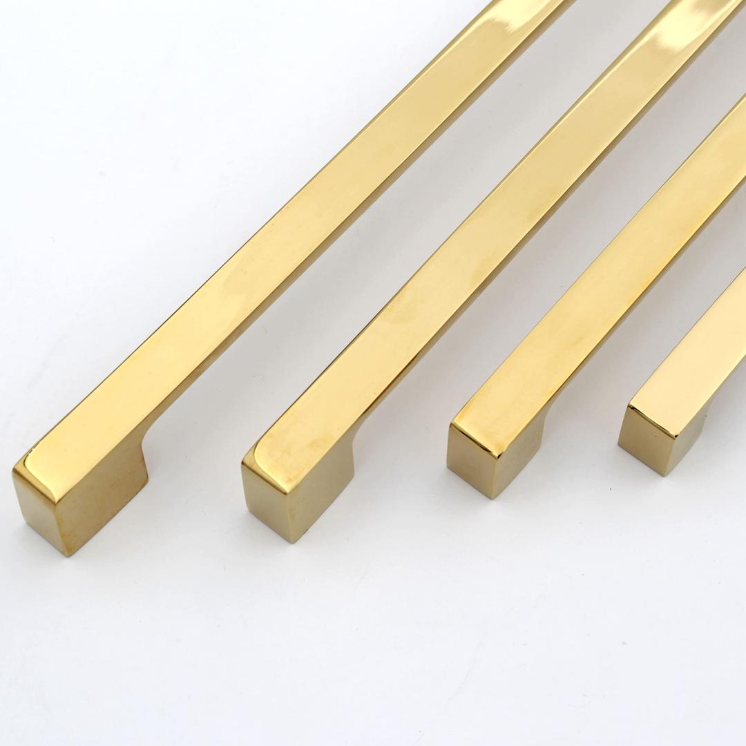 ABVIN Premium Pvd Gold Bar Handles, Modern Gold Cabinet Hardware, Furniture Pulls For Doors, Cabinets, Cupboards & Drawers (1 Pcs) (96Mm (4 Inch)), Pull Handle