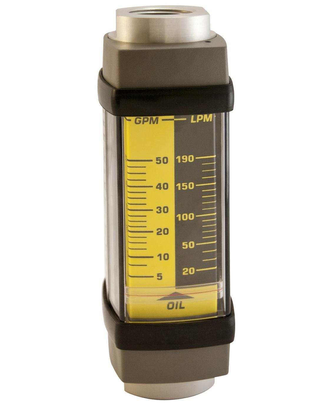 H761A-050 Flowmeter, Aluminum, For Use With Oil and Petroleum Fluids, 5 - 50 gpm Flow Range, 1" NPT Female