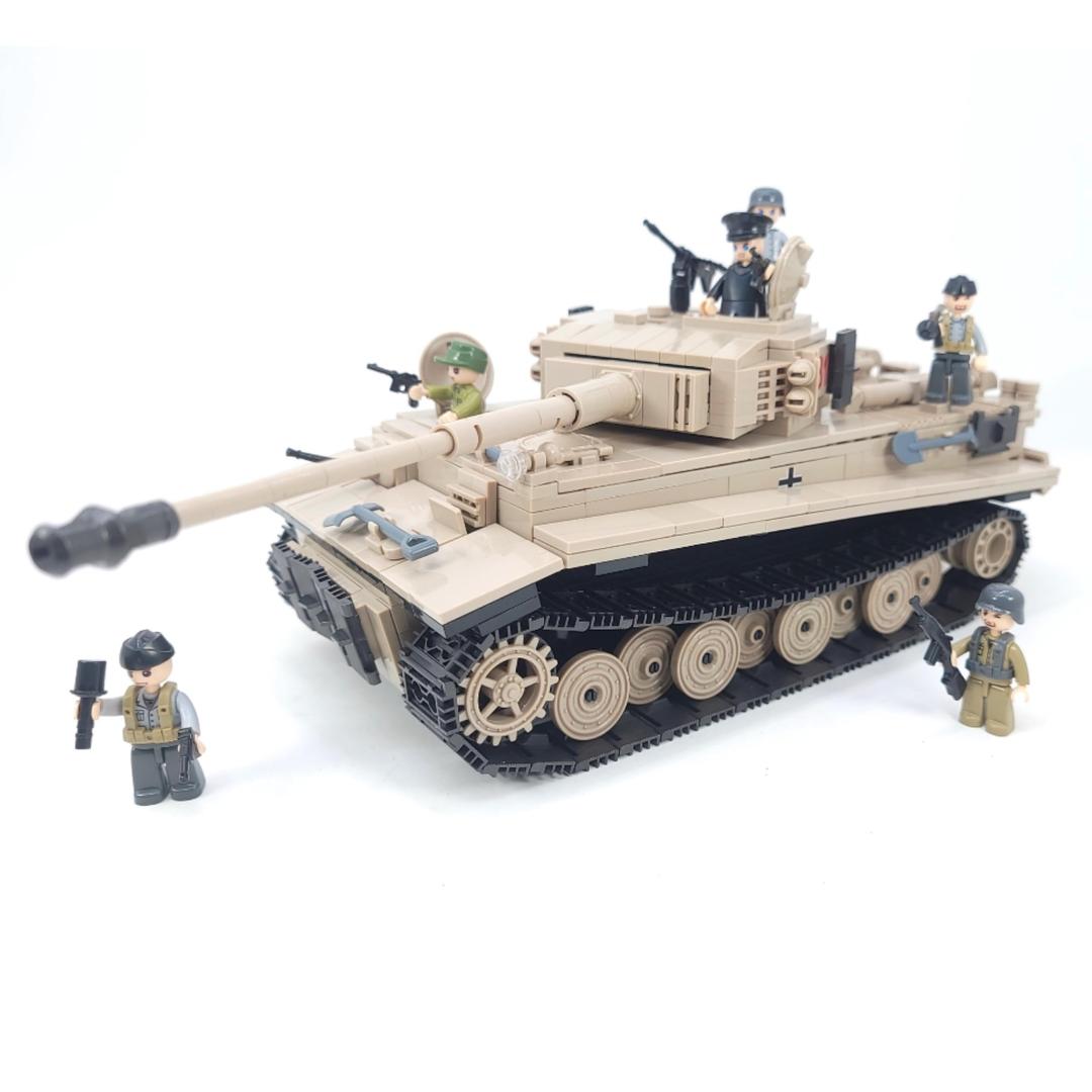 General Jim'sMilitary Brick Building Set - World War 2 German Army Tiger Tank 131 Model Building Blocks Model Set for Military and Building Block Enthusiast,Teens and Adults