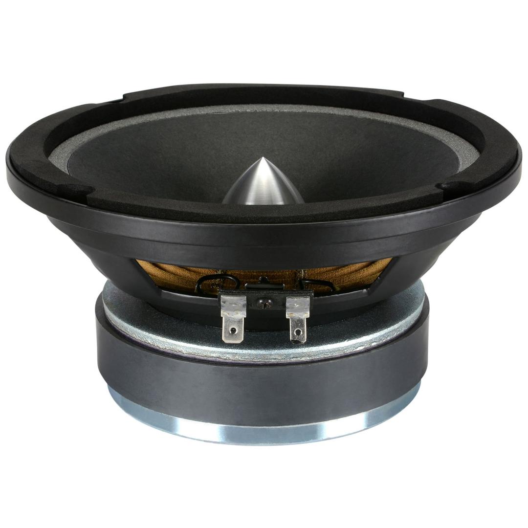 LanzarUpgraded Opti Pro 6.5” High Power MidBass - Powerful 500 Watt Peak 105Hz – 12 kHz Frequency Response 30 Oz Magnet Structure 4 Ohm w/Paper Cone and Foam Surround Full Range Speaker - OPTI6MI