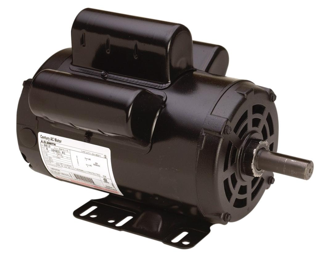 AC motors B813 5 HP, 3450 RPM, 230 Volts, 22 Amps, 56HZ Frame, 1 Service Factor, CWLE Rotation, 7/8-Inch by 2.31-Inch Flat Shaft Compressor Motor