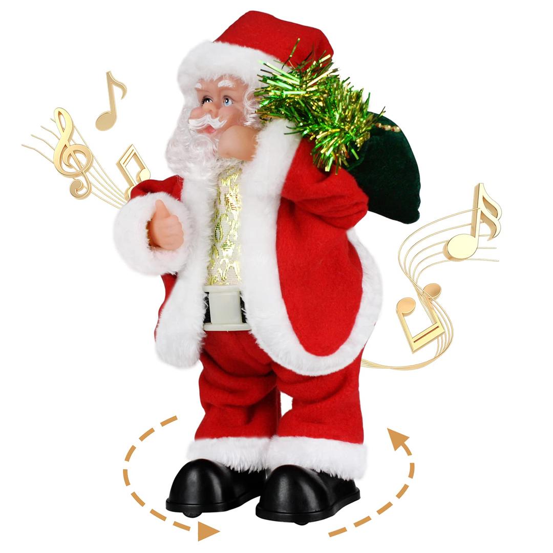 Twerking Santa Claus,Booty Shaking Walking Circle Santa Claus Singing and Dancing Christmas Toys Xmas Electric Dolls for Kids-English Song