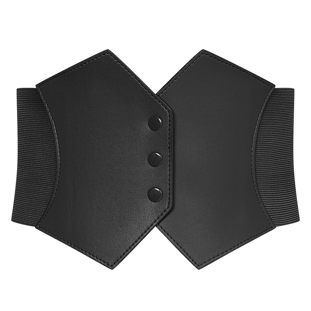 GRACE KARINWomen's Snap-Button Corset Belt Wide Elastic Waist Belt Renaissance Medieval Cosplay