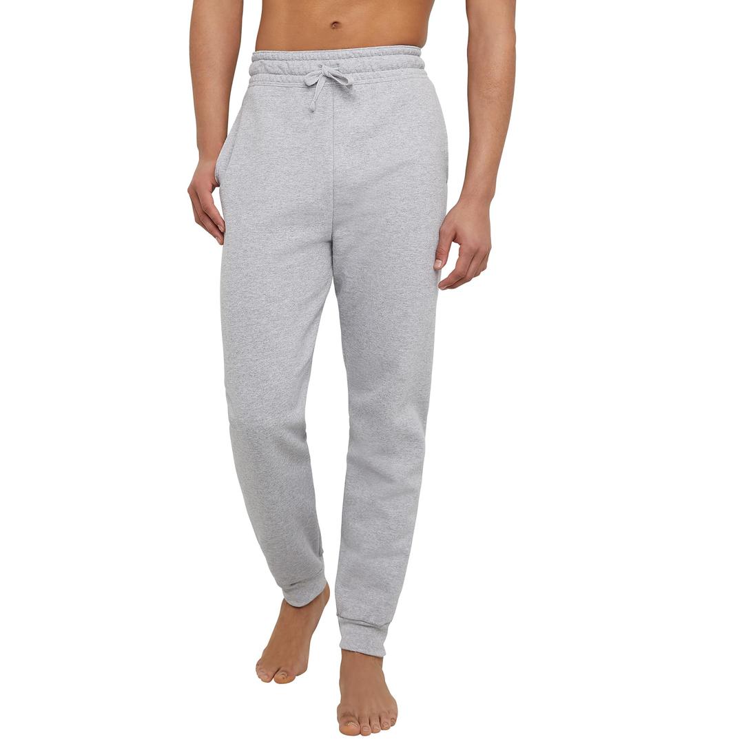 HanesMen's Ecosmart Jogger Sweatpants, Men's Midweight Fleece Lounge Pants, 30.5