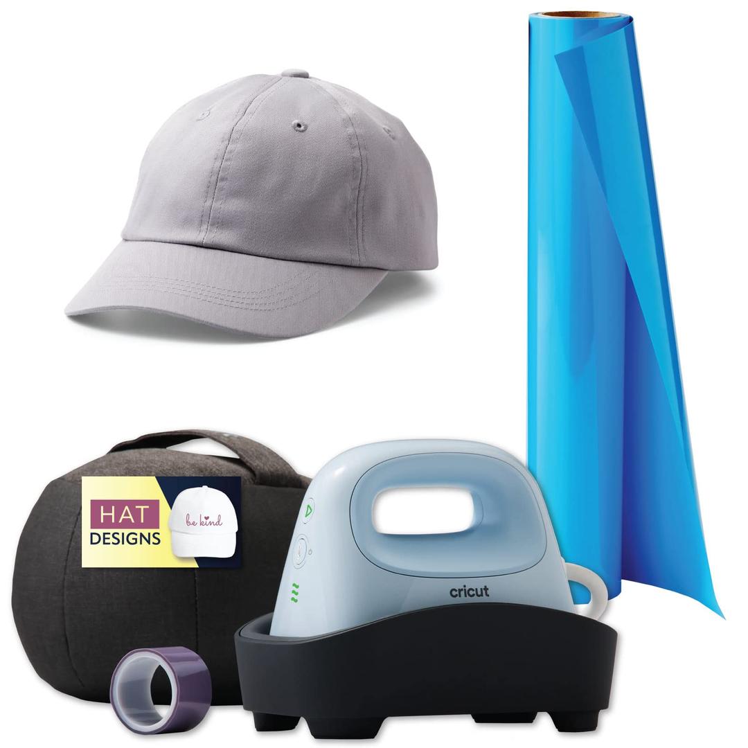 Cricut Hat Press Baseball Cap Blank and Everyday Iron On Bundle Curved Heat Press for HTV Iron-On and Sublimation Projects for Explore, Maker & Joy Machine (not Included)