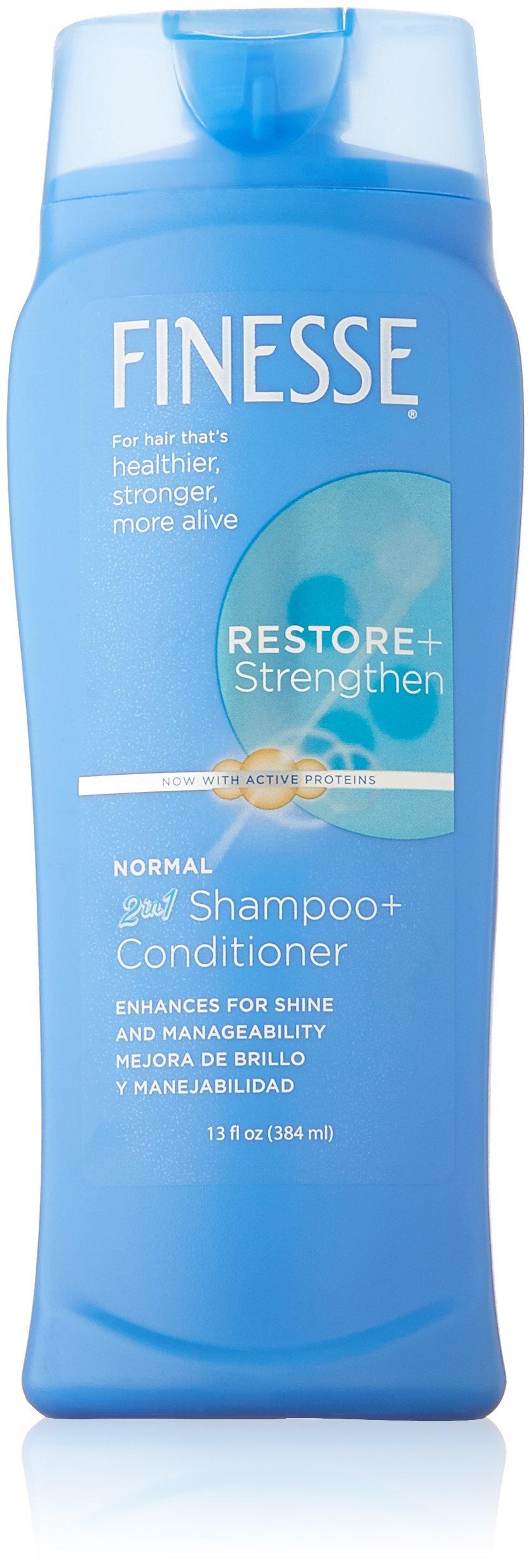 Finesse Restore Strengthen 2 in 1 Shampoo and Conditioner for Unisex - 13 oz