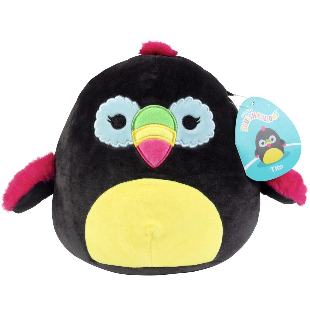 Squishmallows8" Tito The Toucan - Official Kellytoy Adorable Plush - Cute and Soft Bird Stuffed Animal Toy - Great Gift for Kids