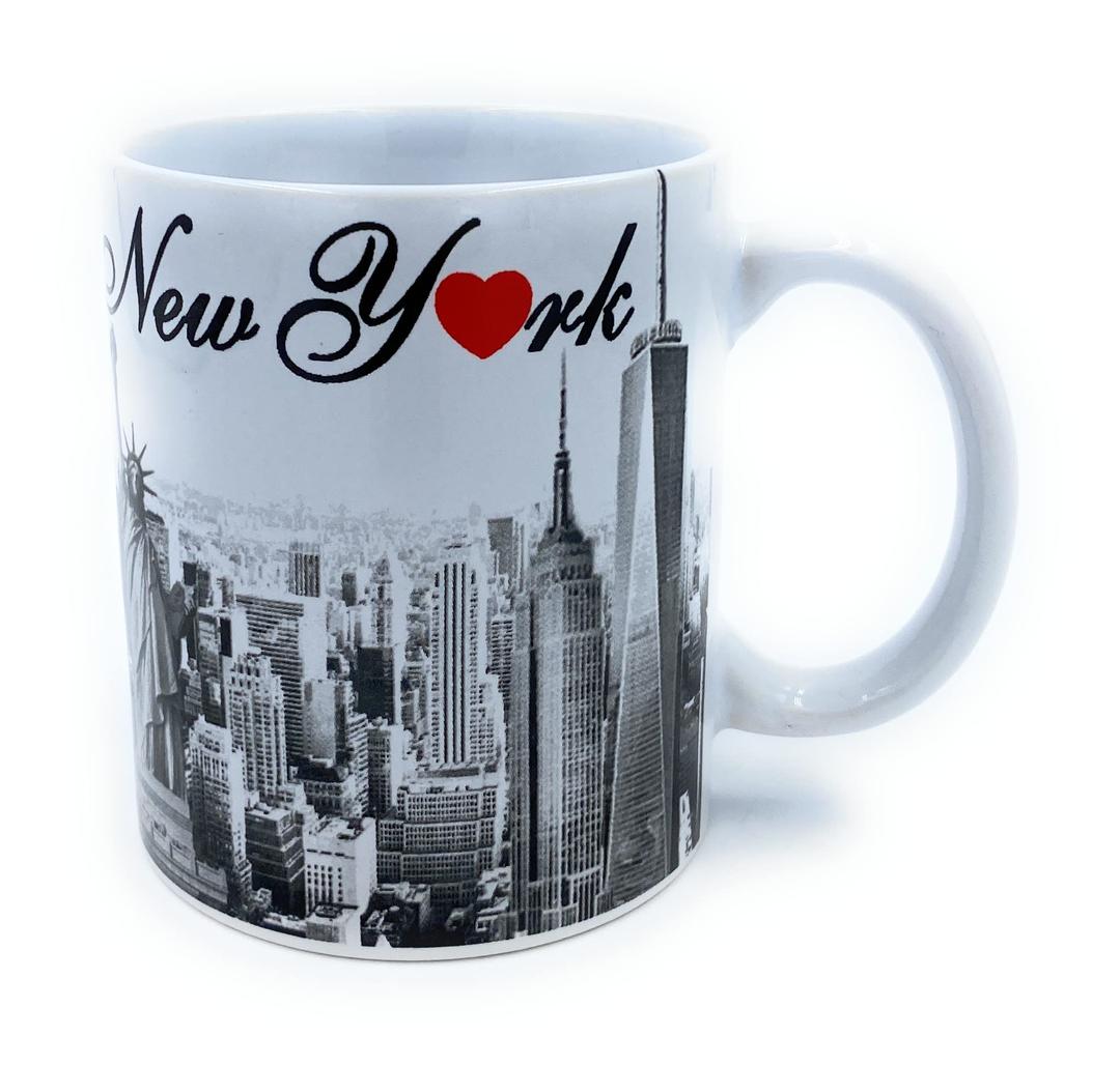 New York Mug 11 oz Ceramic Souvenir Mug New York City Skyline Red Heart Coffee Mug I Love NY Gifts Tea Cup