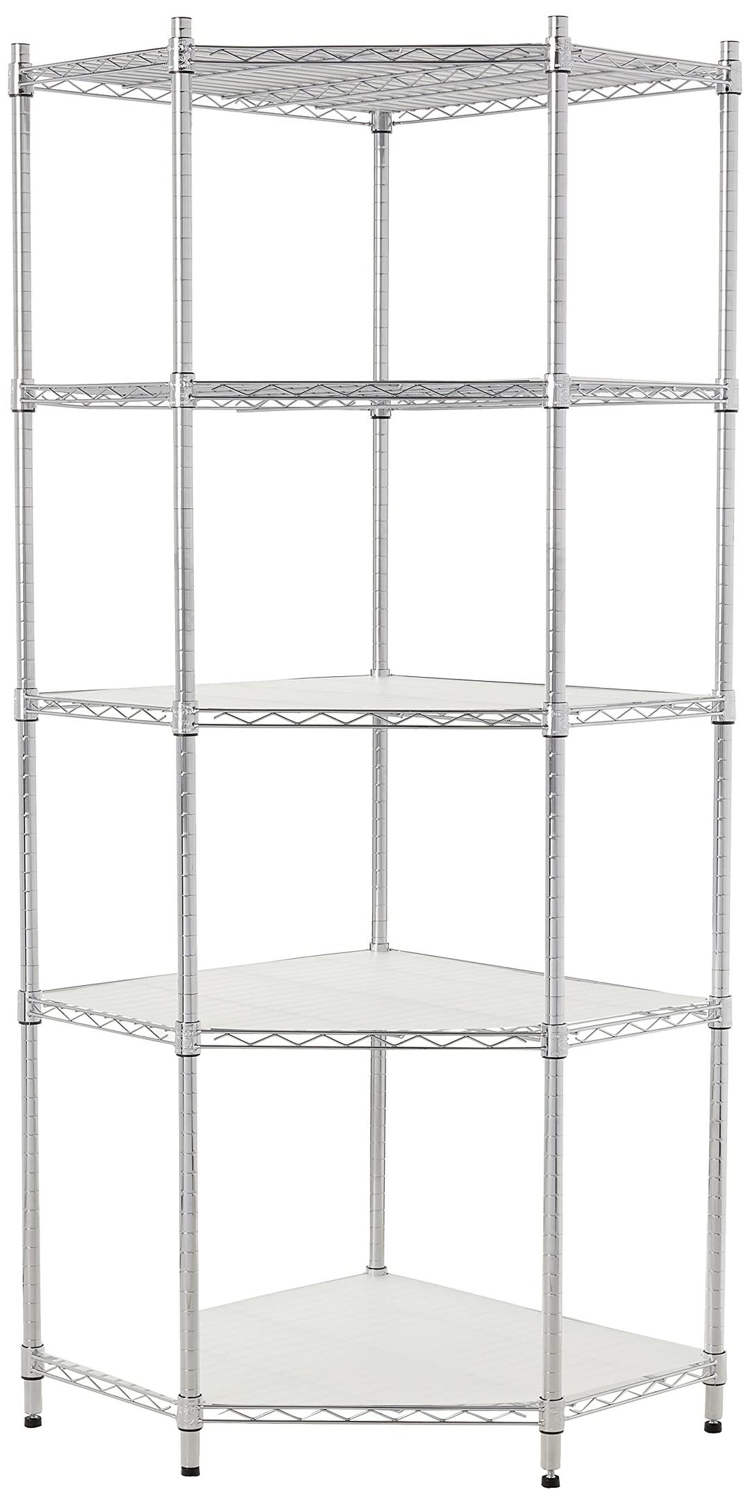 Honey-Can-Do 5-Tier Corner Shelf 72H x 27D x 27W