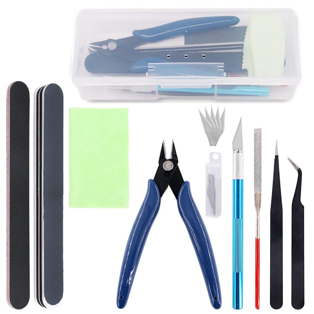 9 Pcs Gundam Model Tools Kit Hobby Building Tools Craft Set for Basic Model Building, Repairing and Fixing