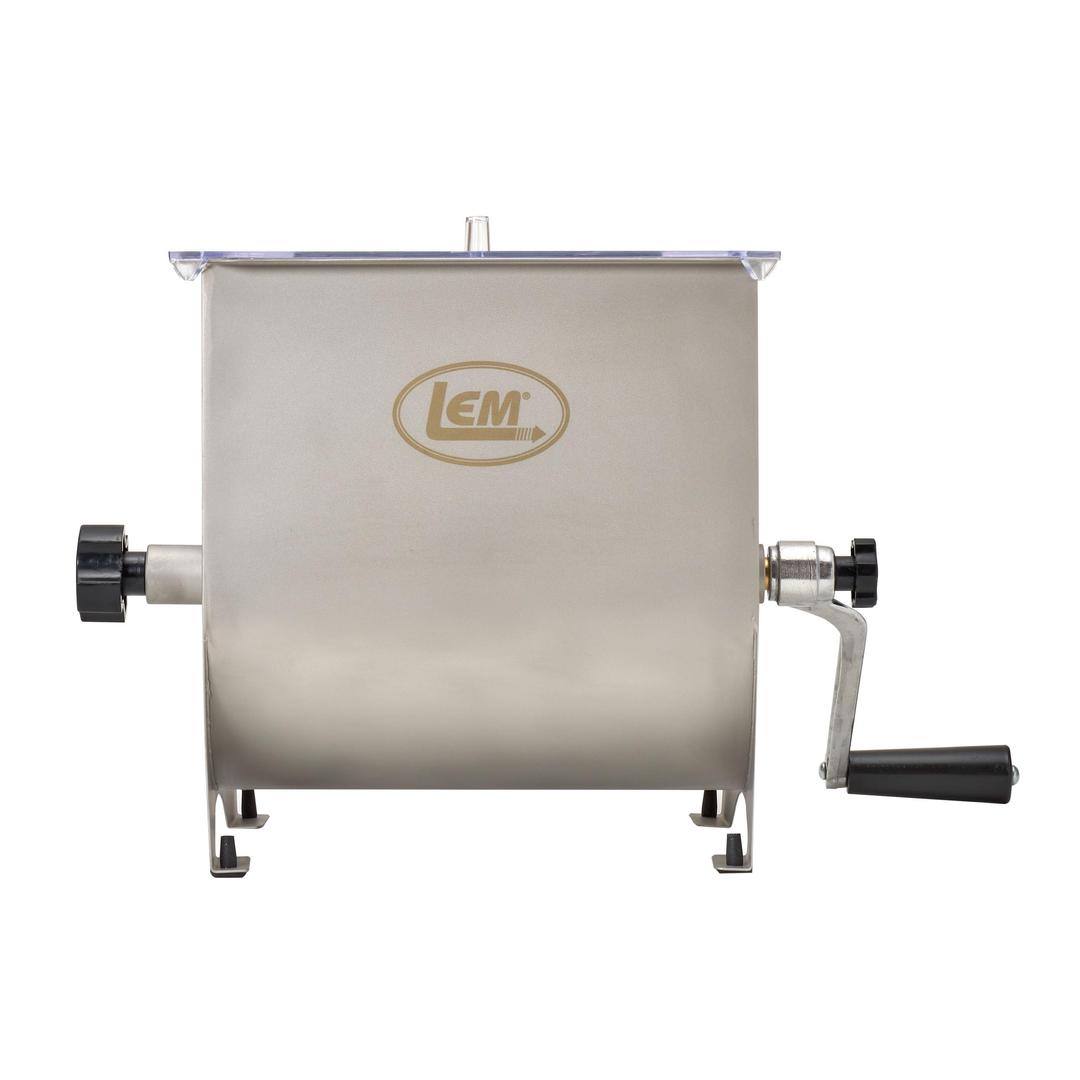 LEM Products MightyBite 20 Pound Capacity Manual Meat Mixer, Stainless Steel, Manual Only