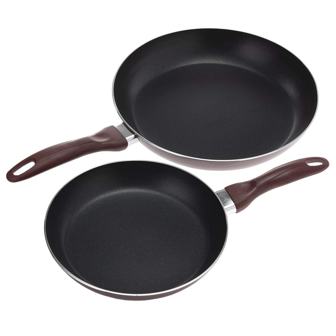 RoyalfordNon Stick Frying Pan, Twin Pack, Non-Stick Fry Pan Set. Non-Stick Cookware, Value Dual Fry Pan Set