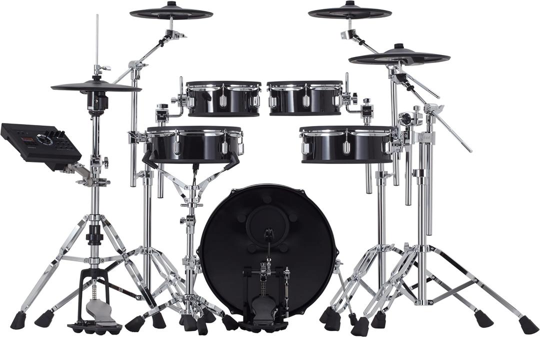 Roland VAD307 V Acoustic Design Space-Saving Drum Kit with Shallow-Depth Shells, Updated TD-17 Module, Thin Cymbals