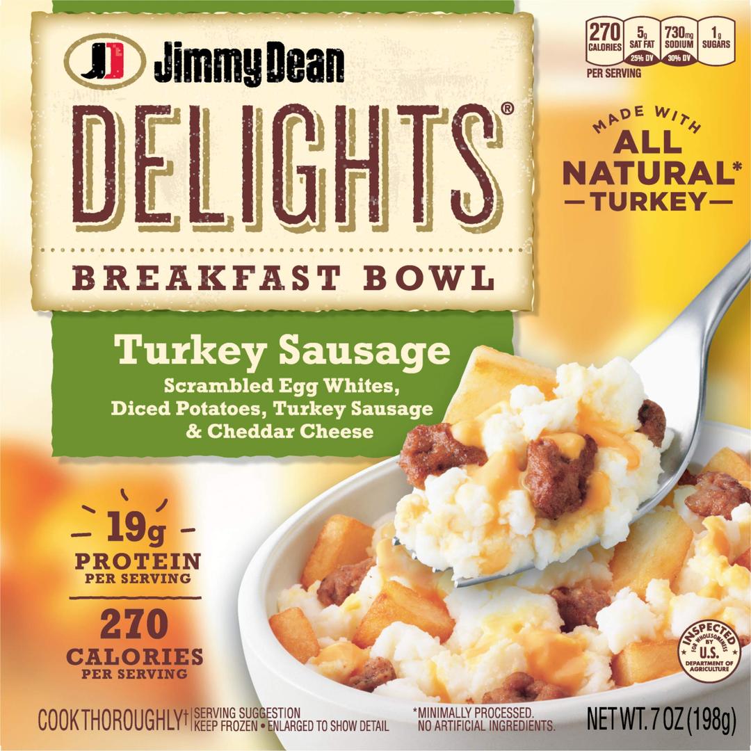 Jimmy Dean Delights Turkey Sausage Breakfast Bowl, Single Serve (Frozen)