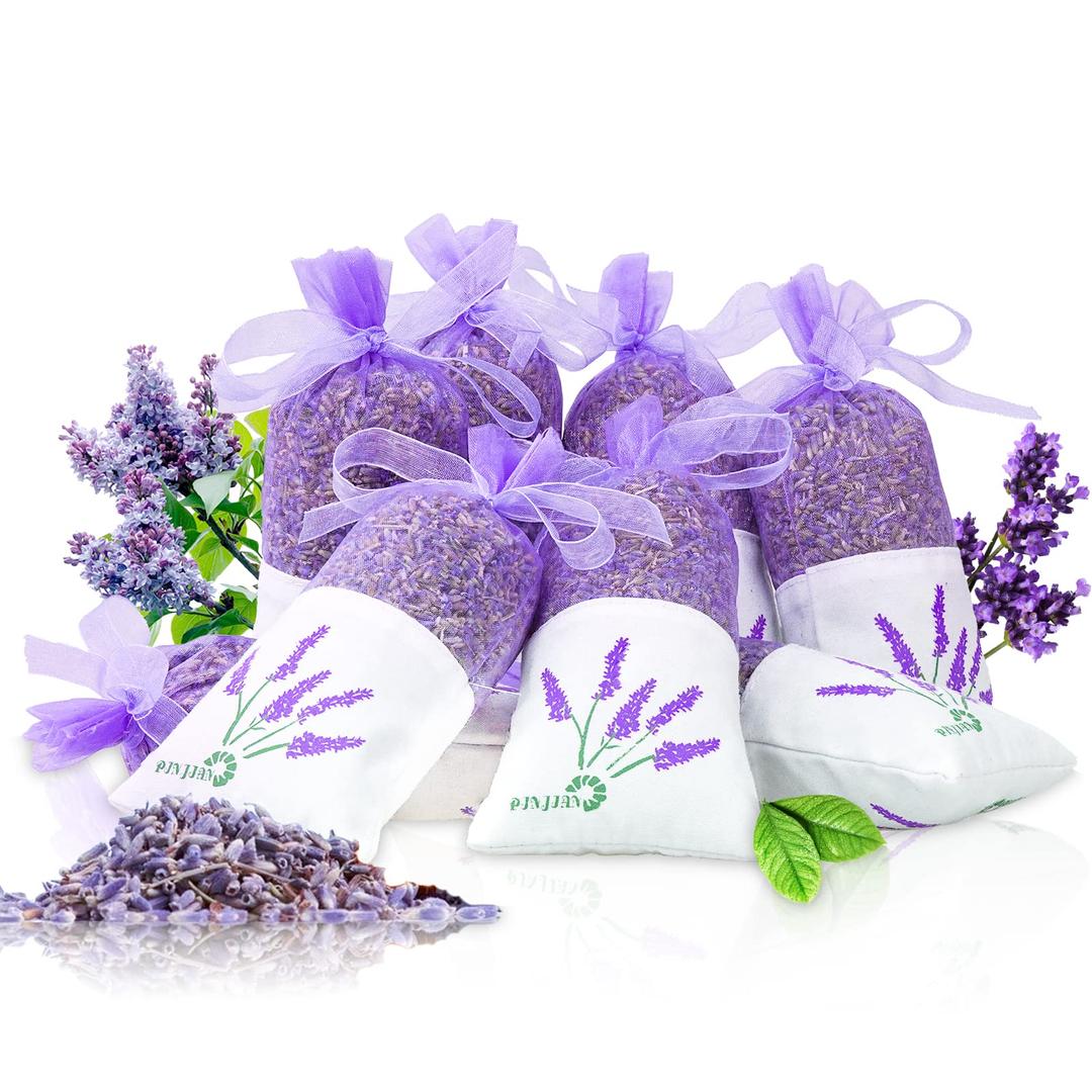 8 Packs French Lavender Sachets for Drawers and Closets Fresh Scents, Home Fragrance Sachet Sleep, Purple Sachets