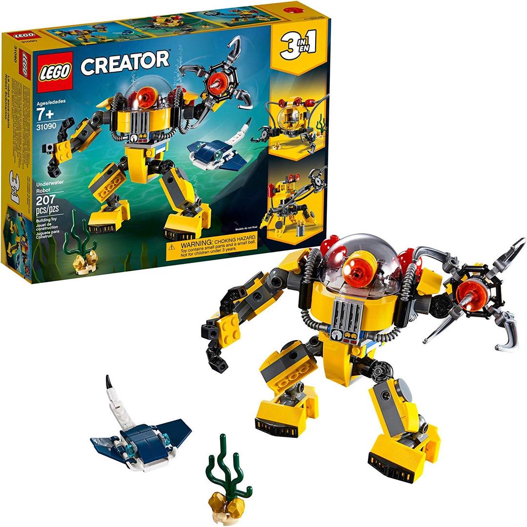 LEGOCreator 3in1 Underwater Robot 31090 Building Kit (207 Pieces)