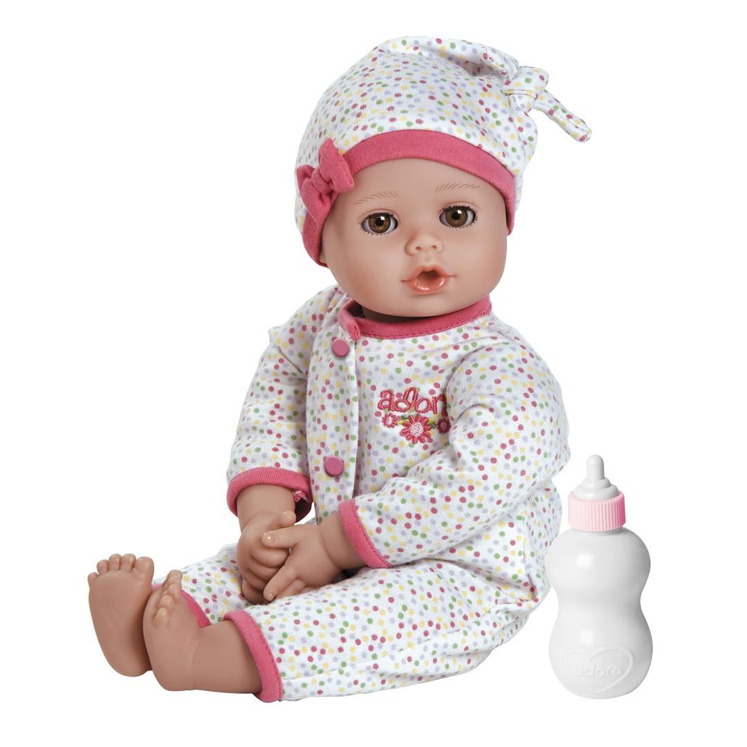 Adora Play Time Babies Collection, 13" Baby Doll with Doll Clothes and Accesories, Made with Sweet Baby Powder Scent, and GentleTouch Vinyl Body, Birthday Gift for Ages 1+ - Baby Dot