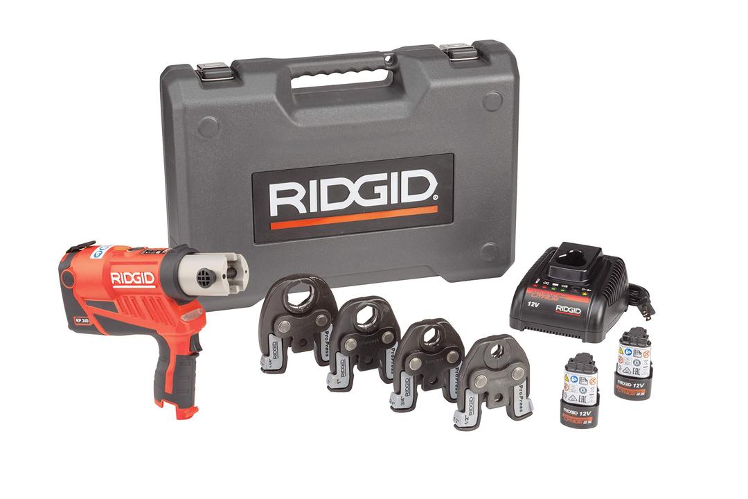 RIDGID 57398 RP 240 Compact Press Tool, Presses up to 1-1/4" Copper and Stainless Steel, 1-1/2" PEX Tubing, and 1" Carbon Steel