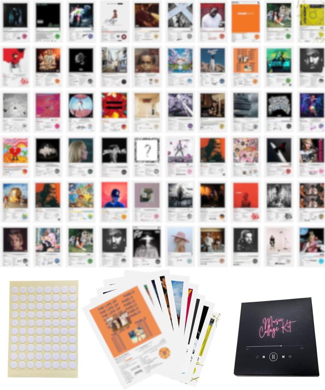 unique america 150 Pcs Album Cover Posters, Music Posters, Bedroom Posters, Rapper Room Decor, Music Artist Posters, Rap Album Art, 6x6 Inch Prints | 100 Posters & 50 Stickers… (100 pcs)