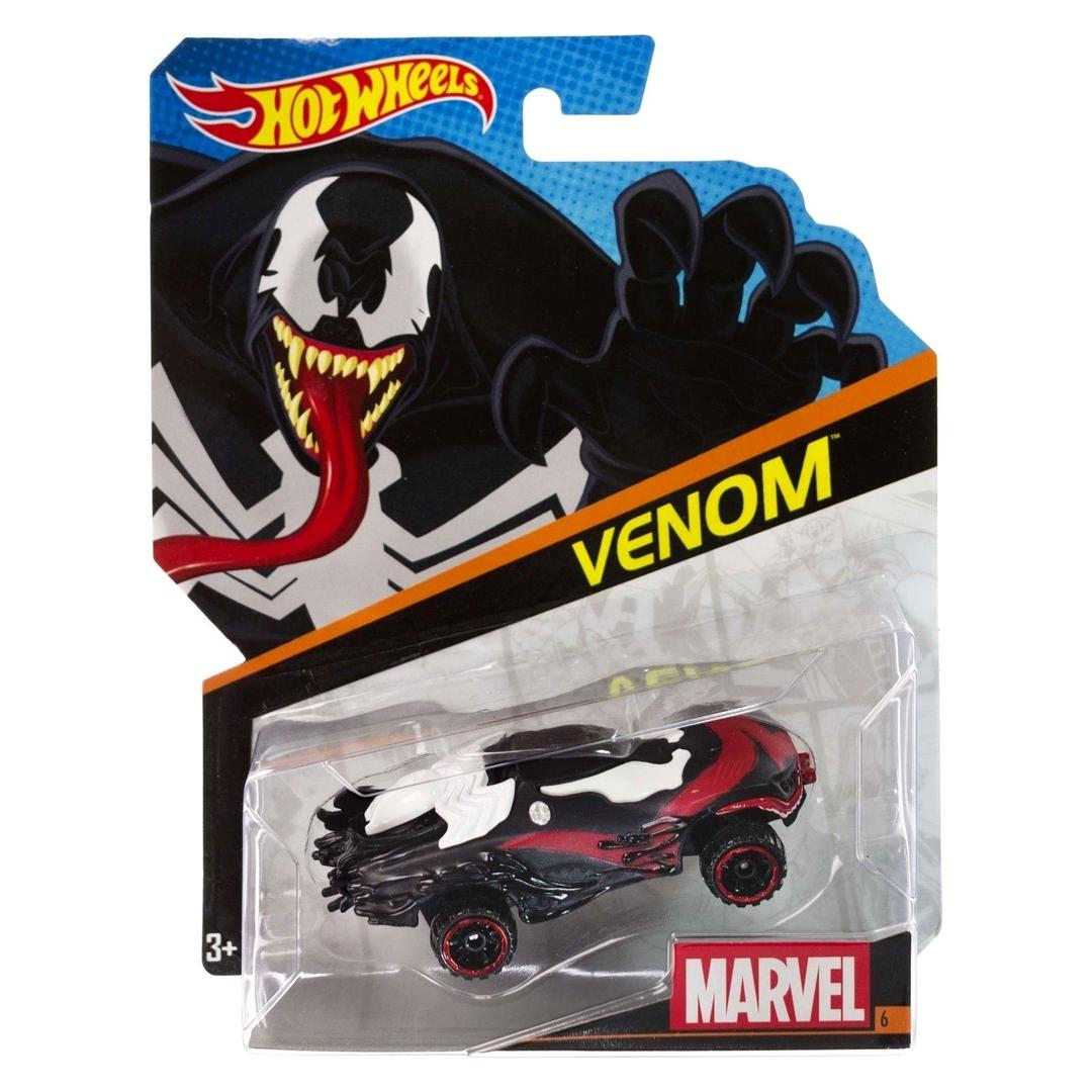 Hot WheelsMarvel Character Car, Venom #6, 1:64 Scale