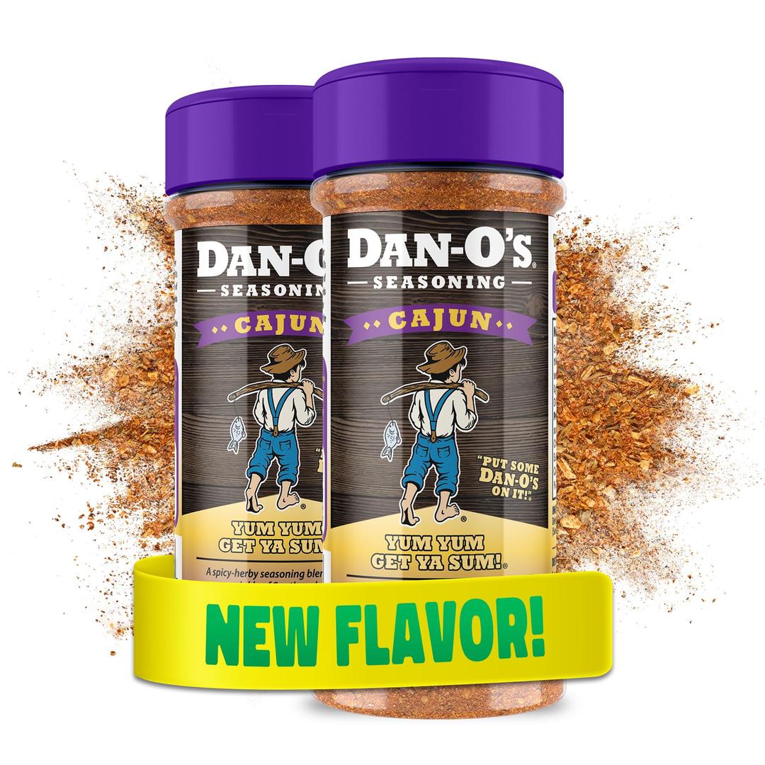 Dan-O's Cajun Seasoning 2 Pack - 2 Small bottles (2.8oz)