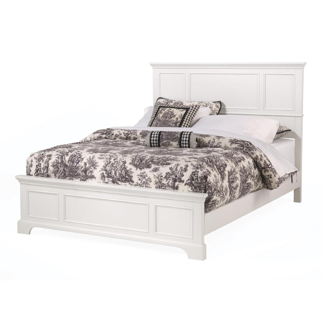 Naples White King Bed by Home Styles