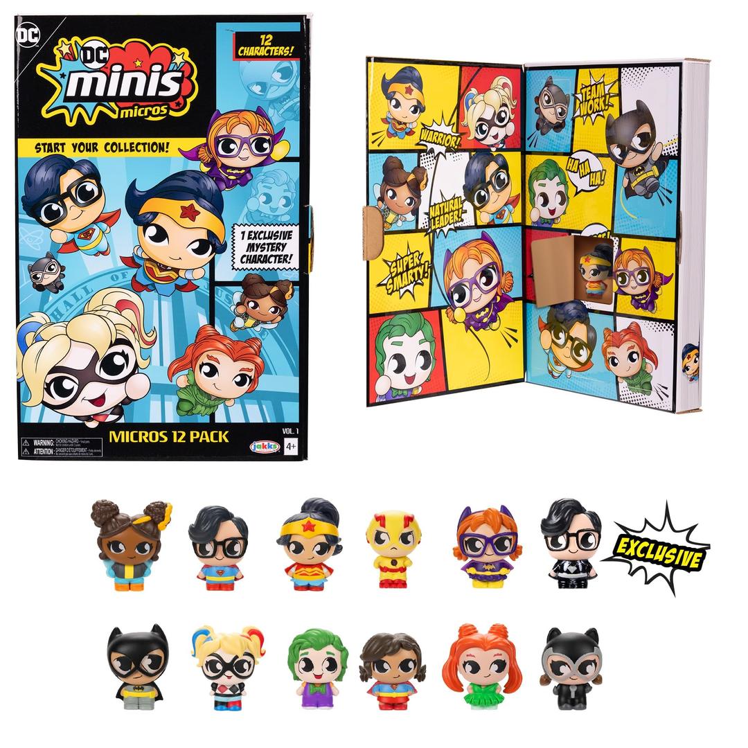 DC Minis, Micros 12 Pack, 1.5 inch Collectible Figures (Doll, Toys), Amazon Exclusive