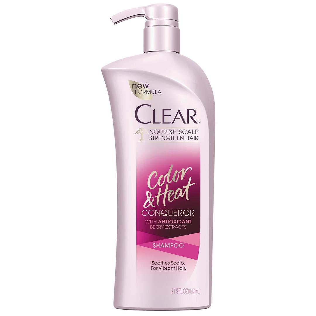 Clear Shampoo with Pump, Color and Heat Conqueror 21.9 oz