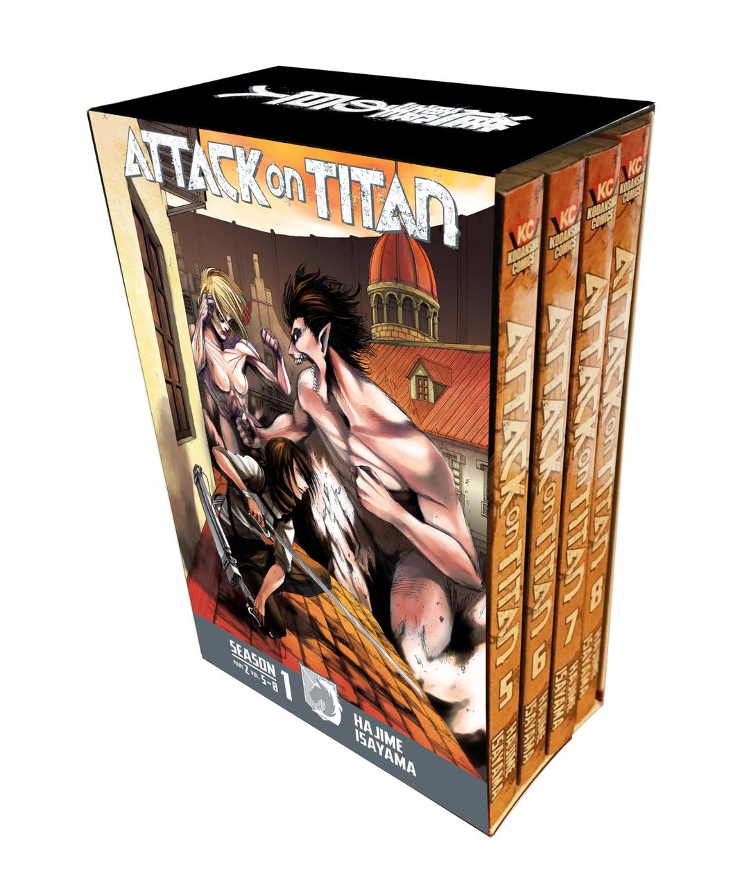 Attack on Titan Season 1 Part 2 Manga Box Set (Attack on Titan Manga Box Sets) Paperback – Box set, June 13, 2018