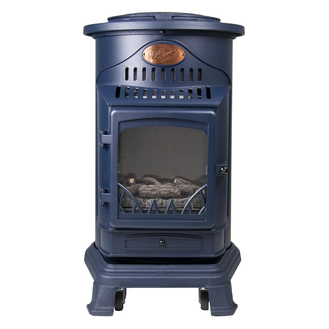 Calor Provence 3kw Portable Flueless Gas Stove Heater (Blue)