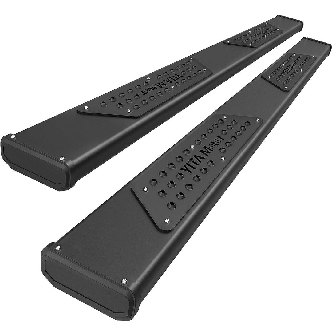 YITAMOTOR 6.5 Inches Running Boards Compatible with 2019-2024 Chevy Silverado/GMC Sierra 1500, 2020-2024 Silverado/Sierra 2500HD 3500HD Crew Cab Side Steps Nerf Bars (Excl. 2019 1500 Classic)