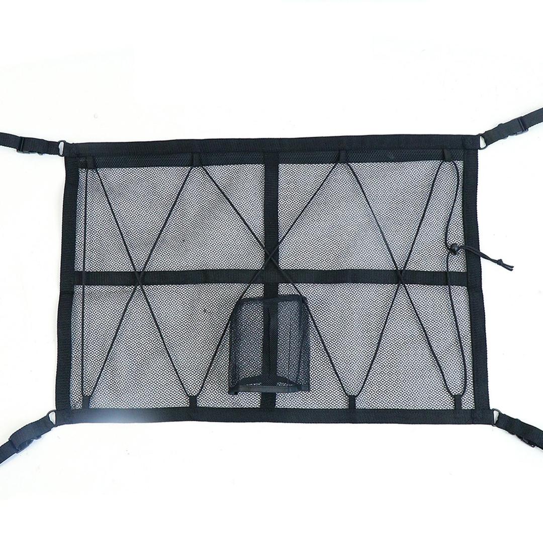 Car Ceiling Storage Net Pocket Roof Bag Interior Cargo Net Breathable Mesh Bag Auto Stowing Tidying Interior Accessories