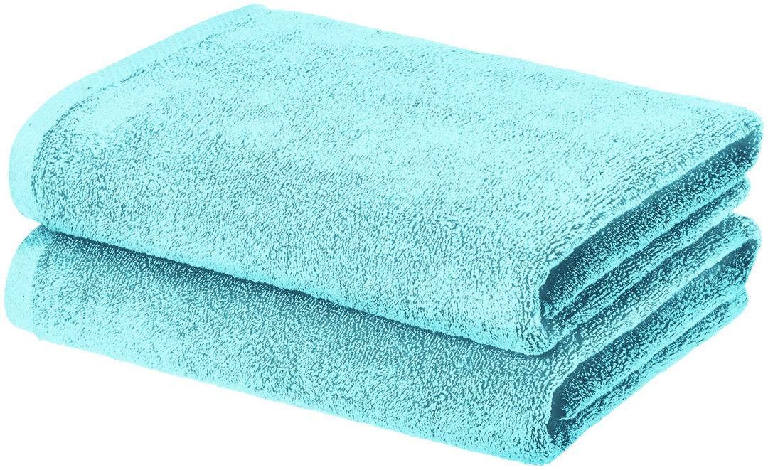 Cotton Bath Towels - Set of 2 (Turquoise)