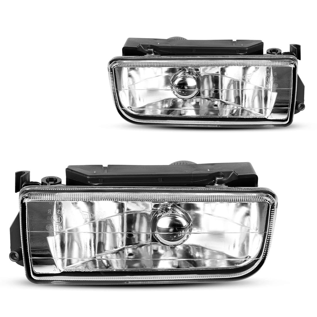 AUTOSAVER88 Fog Lights Compatible with 1992 1993 1994 1995 1996 1997 1998 1999 BMW E36 / 94-99 M3 / 318I / 318IS / 318TI / 323I / 323IS / 325I / 325IS / 328I / 328IS Fog Lamps Replacement with Bulbs