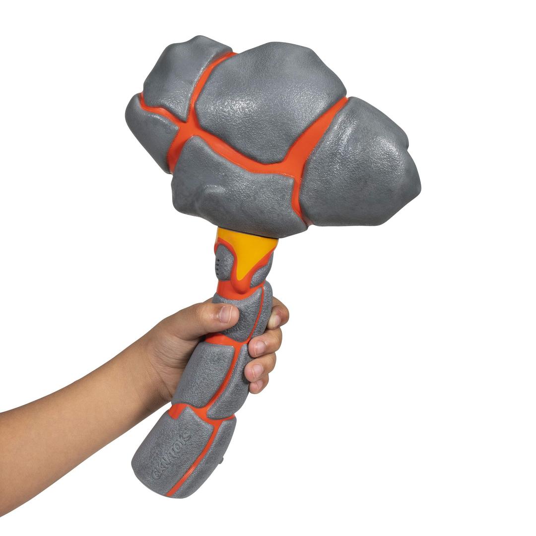 CKN Toys Rock N’ Lava Smash Toy - Features 9 Cool, Authentic Motion-Activated Sound Effects and Phrases from Kid Youtuber Calvin - Smasher Roleplay, Toys for Kids