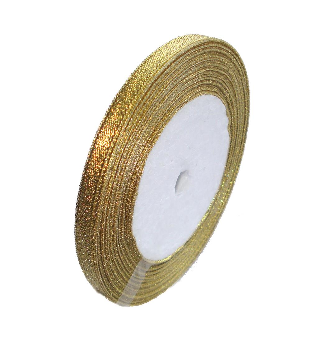 Organza ribbon 6mm Metallic Gold - 22 metres / 24 yards by Libbyshouse