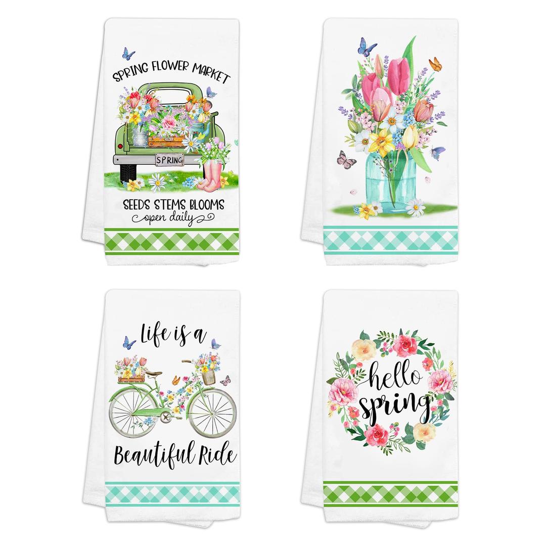 pinata Spring Kitchen Towels, Spring Dish Towels for Kitchen, Spring Hand Towels for Bathroom, Spring Dish Towels for Drying Dishes, Spring Decor, Holiday Kitchen Towels, Tea or Bar Towels