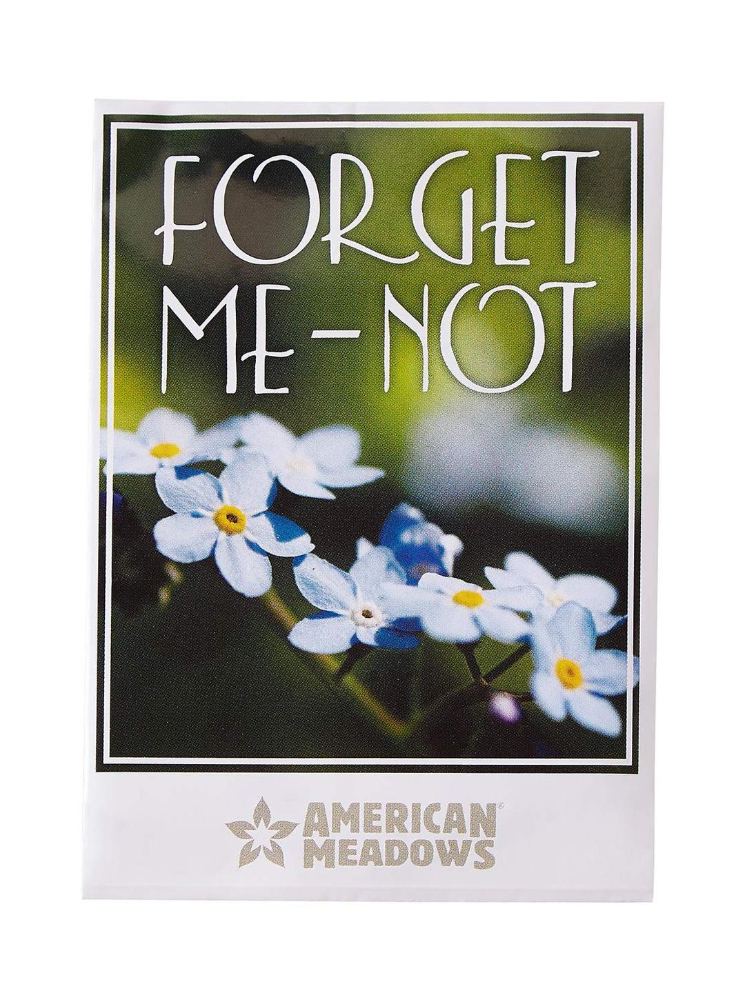 American MeadowsWildflower Seed Packets "Forget-me-Not" Memorial Favors (Pack of 20) - Forget-me-Not Seed Mix, Favors for Funerals, Wakes, Viewings, Visitations, Memorial Services