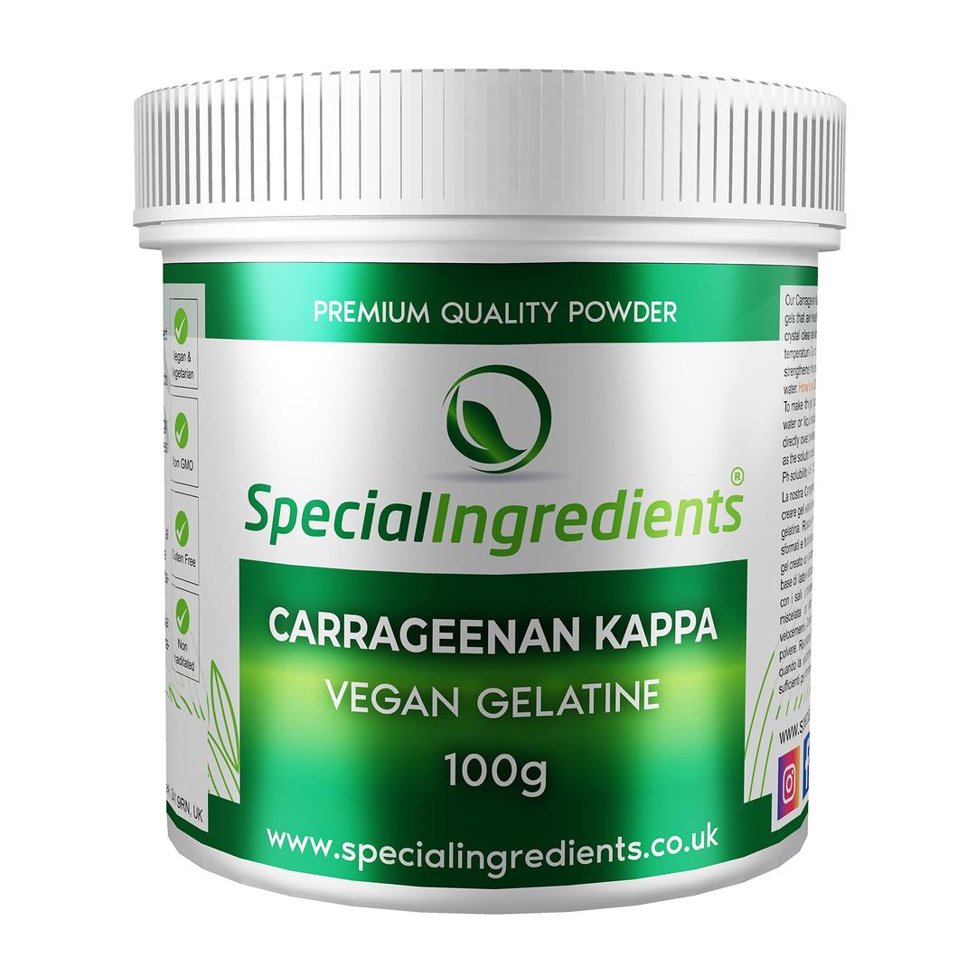 Carrageenan Kappa 200g (2 x 100g) Premium Quality Suitable for Vegans, Vegetarians & OVO- Lacto Vegetarians, Non-GMO, Gluten-Free, Non-irradiated