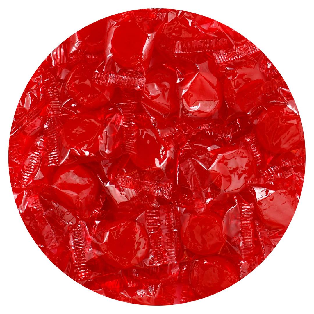 Cinnamon Discs Hard Candy - 5lb Bulk Bag (Approx. 375 pcs) - Cinnamon Candy - Individually Wrapped Old Fashioned Red Candy - The Hampton Popcorn & Candy Company