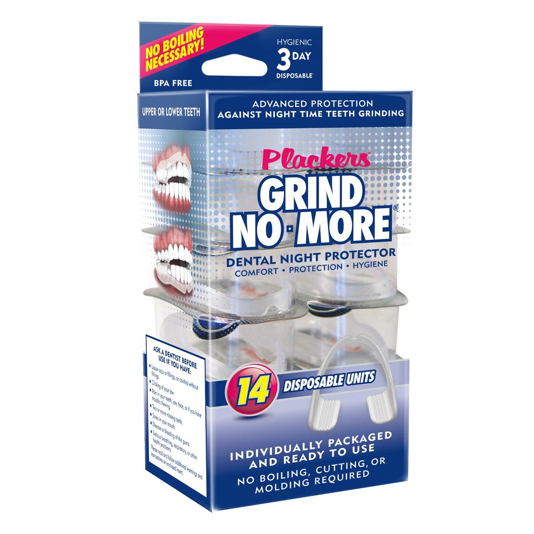 PlackersGrind No More Dental Night Guard for Teeth Grinding, 14 Count