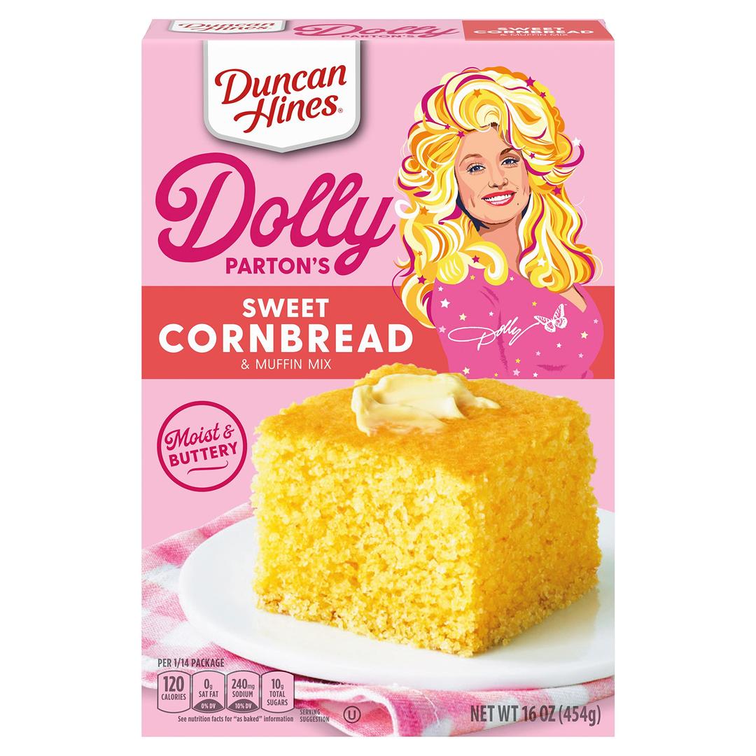 Duncan Hines Dolly Parton's Sweet Cornbread & Muffin Mix, 16 oz.