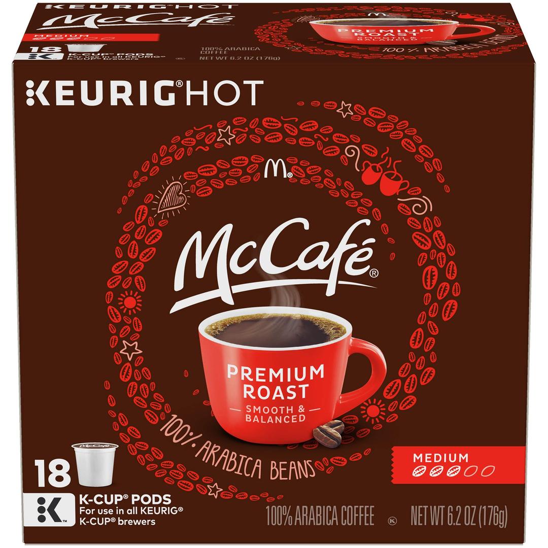 McCafePremium Roast Keurig K Cup Coffee Pods (18 Count)